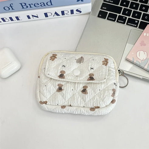 Cute Cartoon Multifunctional Coin Purse Kawaii Wallet Portable Coin Bag Key Earphone Coin Organizer Pouch Zipper Bag Kids Gift